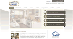 Desktop Screenshot of cabinet-wholesalers.com
